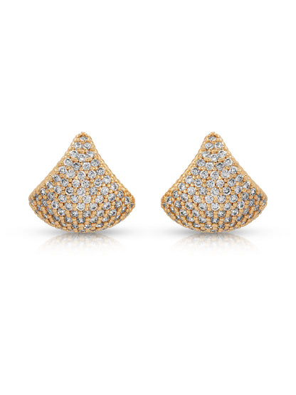 Pavé Encrusted Huggie Hoops