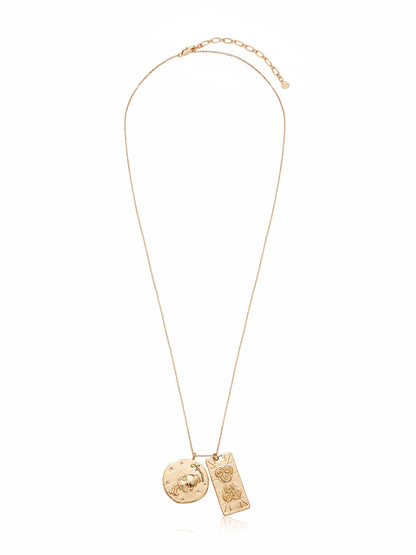 Zodiac Double Medallion Necklace