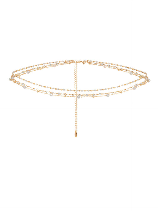 Extended Vacation Pearl Body Chain