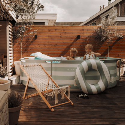 Round Frame Pool - Green/White - Essence -Ø 120" × 30"