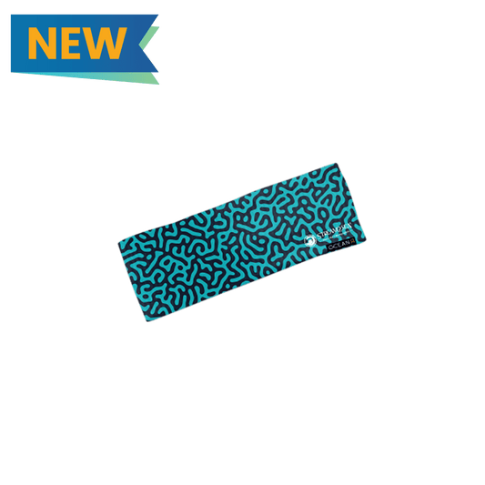 Adult Head Band - Blue Brain Coral
