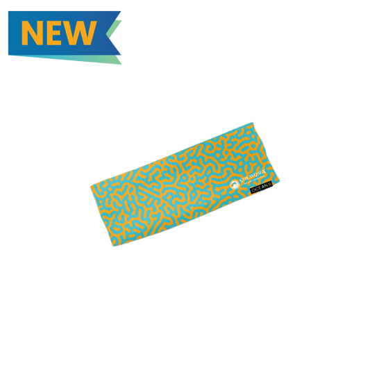 Adult Head Band - Yellow Brain Coral
