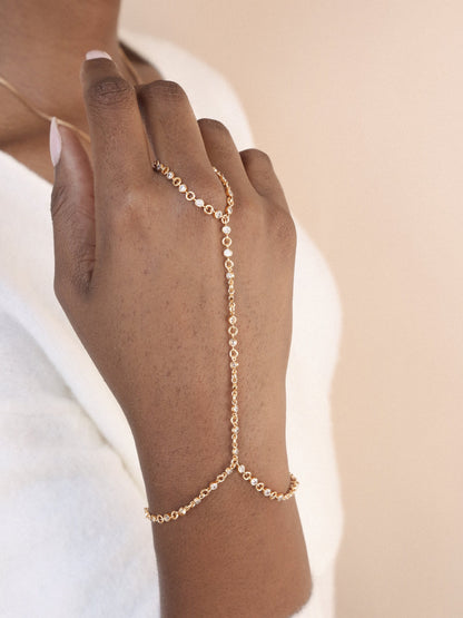 Crystal Dotted Hand Chain