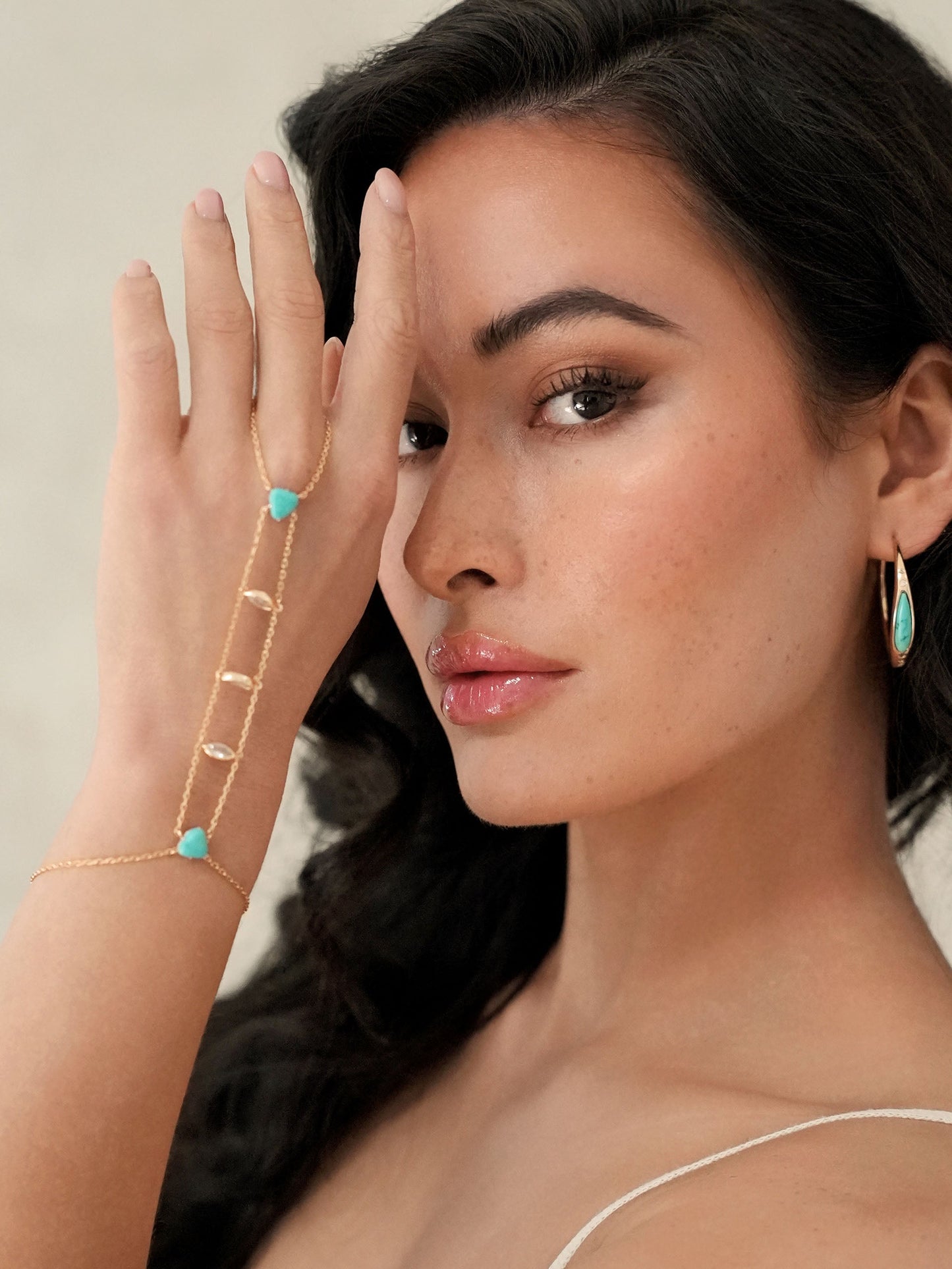 Turquoise Solstice Hand Chain