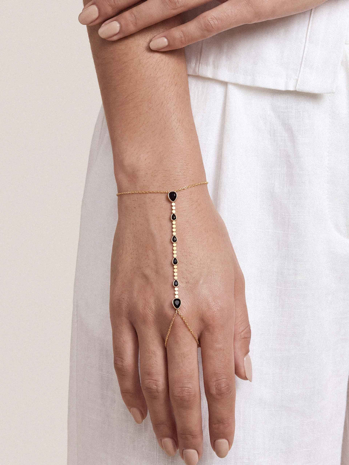 Dripping Crystal Hand Chain