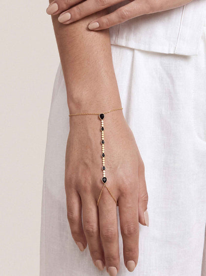 Dripping Crystal Hand Chain