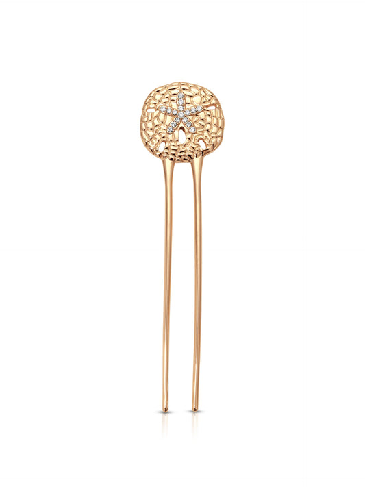 Sand Dollar Hair Pin