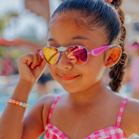 Suntan Turquoise Hampton Beach Kids' Sunglasses