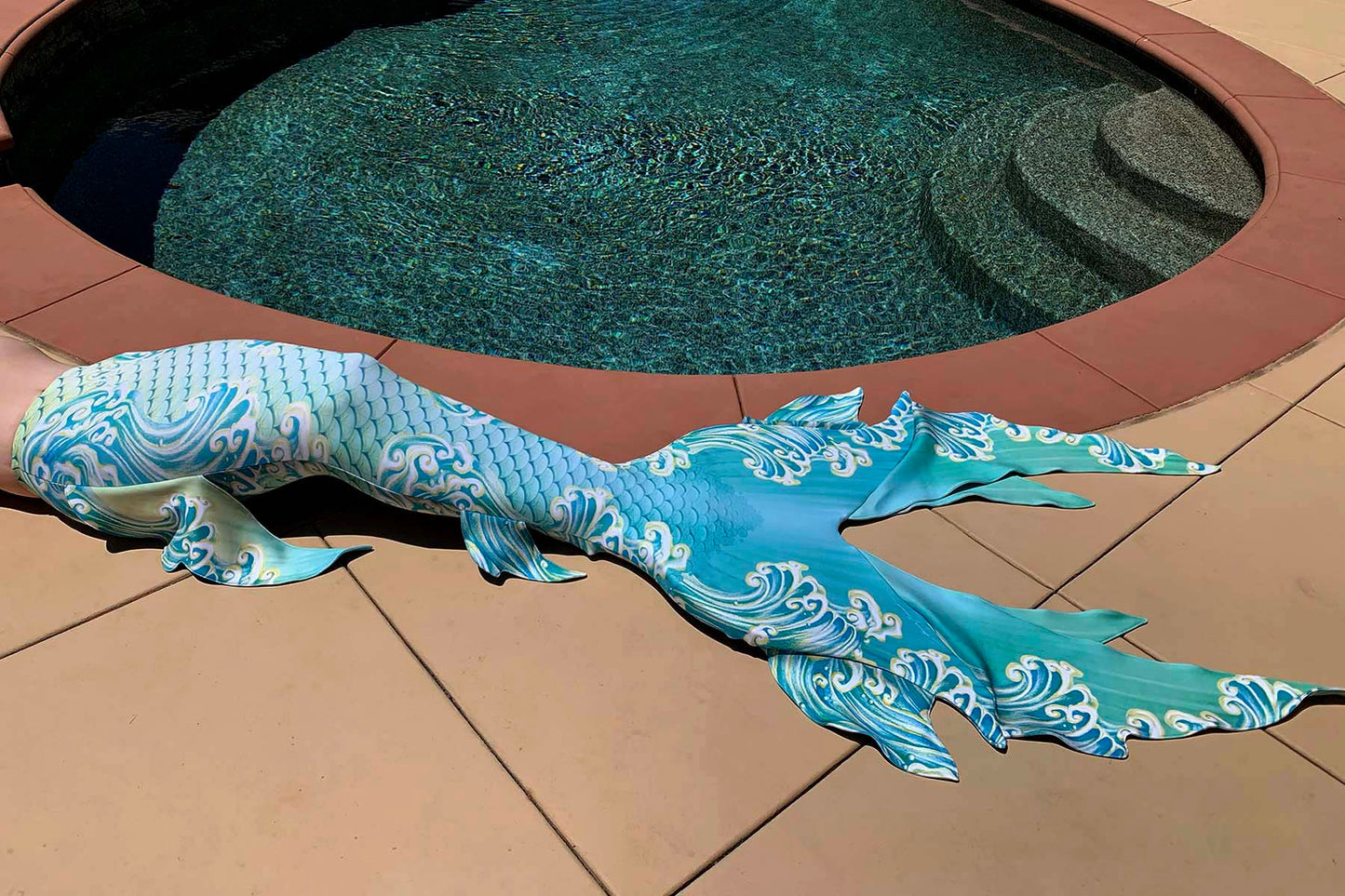 Hannah Mermaid Golden Wave GalleryTail - by Cape Cali
