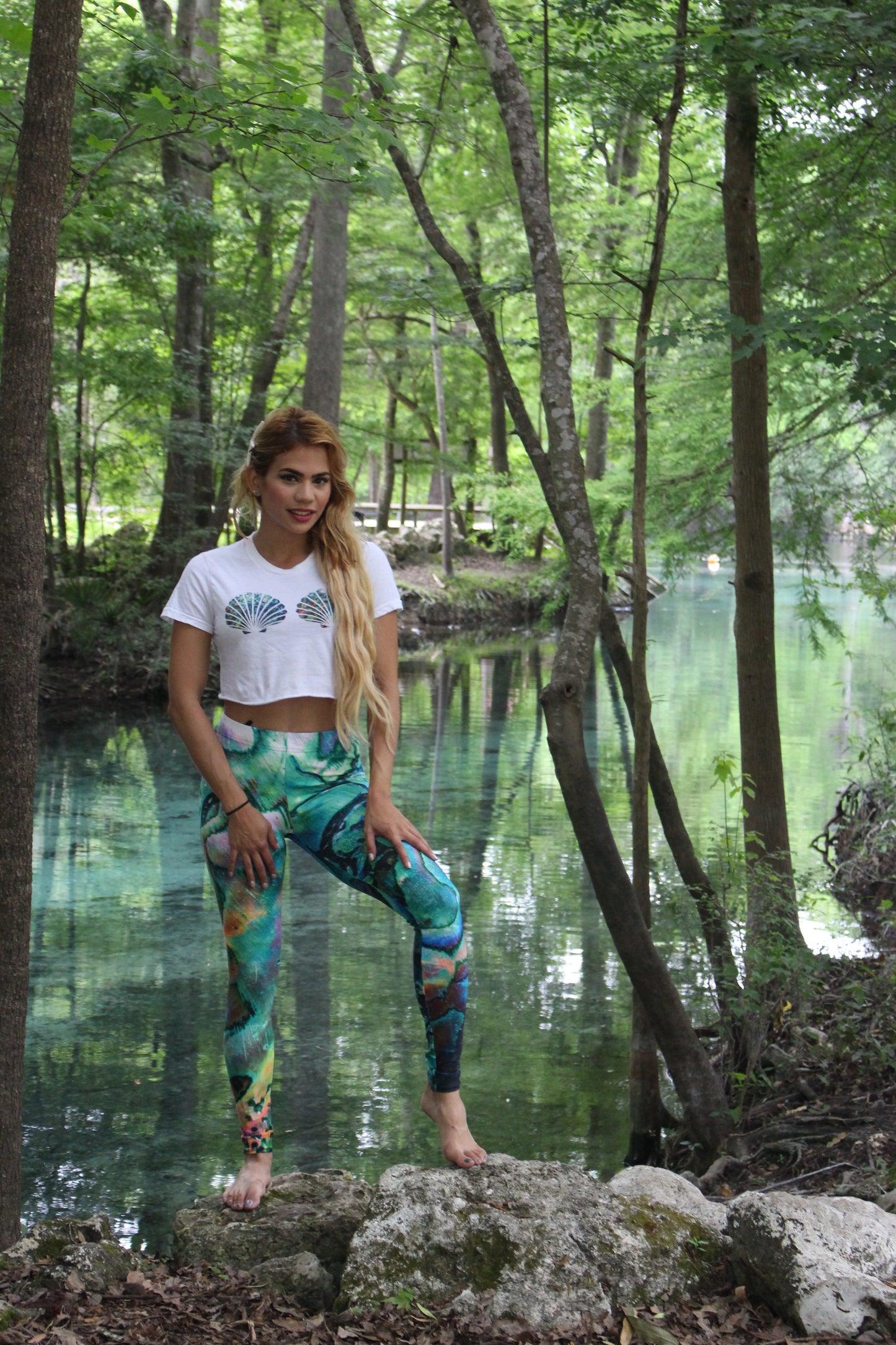 Abalone Mermaid Dive & Snorkel Leggings