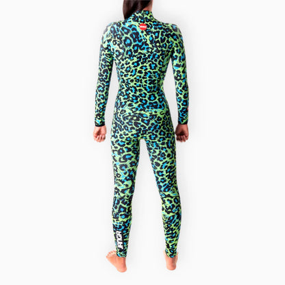 JANGLE Green Leopard Fullsuit 4/3