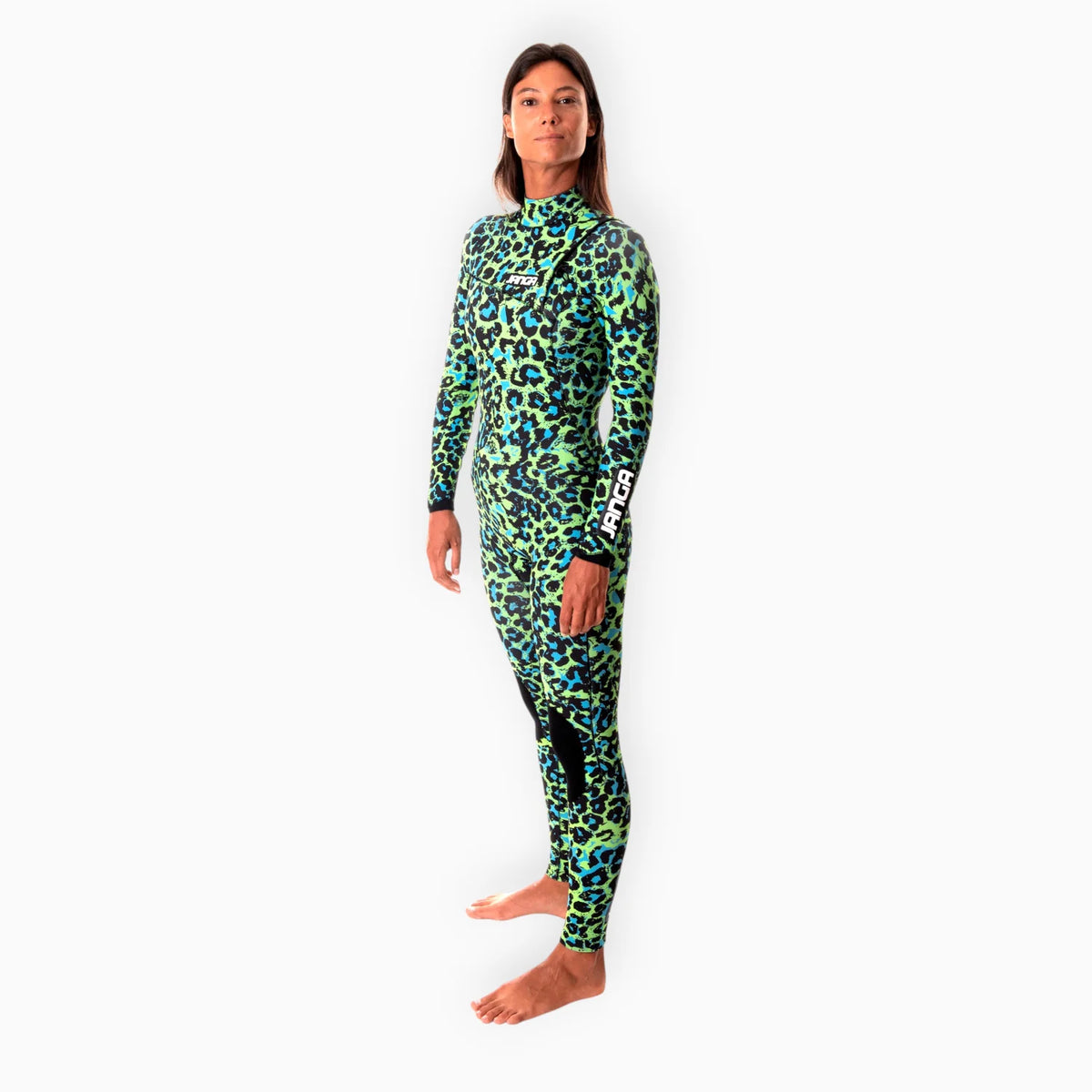 JANGLE Green Leopard Fullsuit 4/3