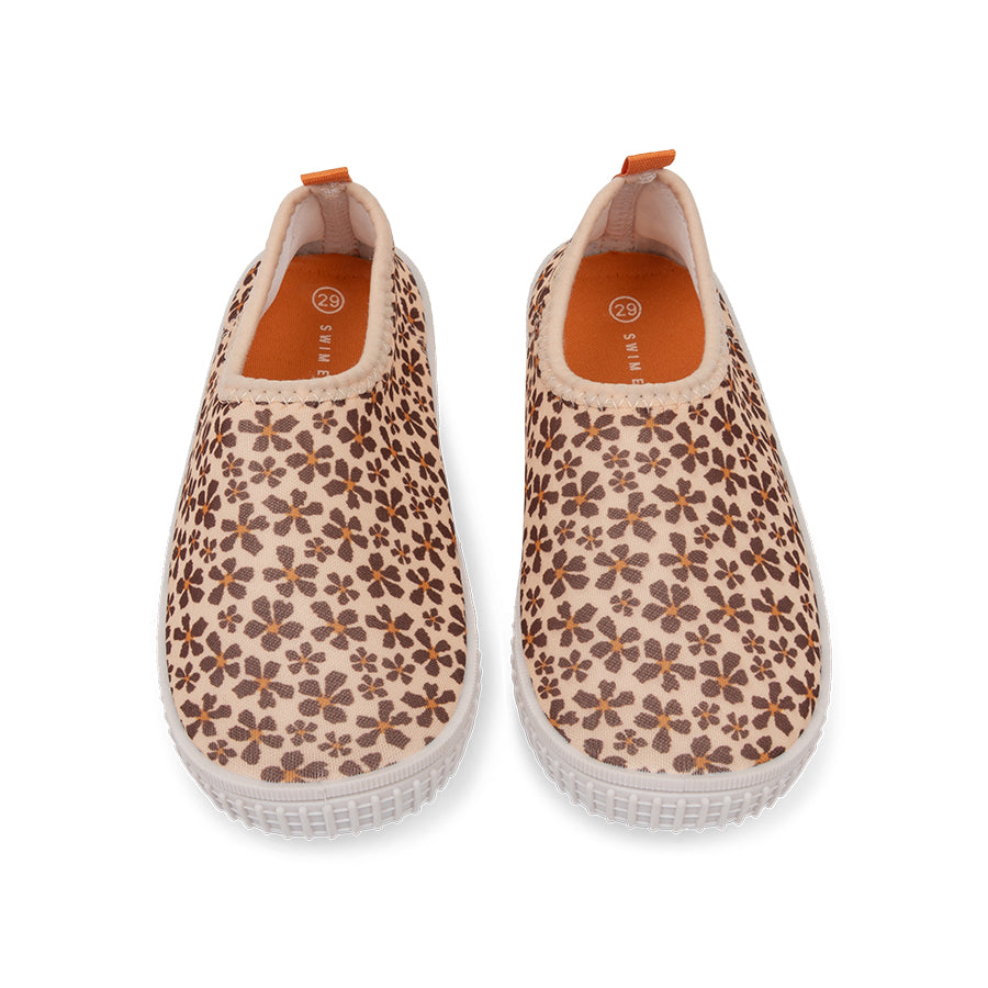 Kids Water Shoes - Orange - Wild Flowers - US 3-29