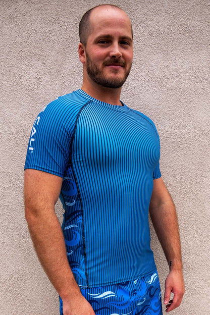 Men's Ocean Camo Short Sleeve Rash Guard