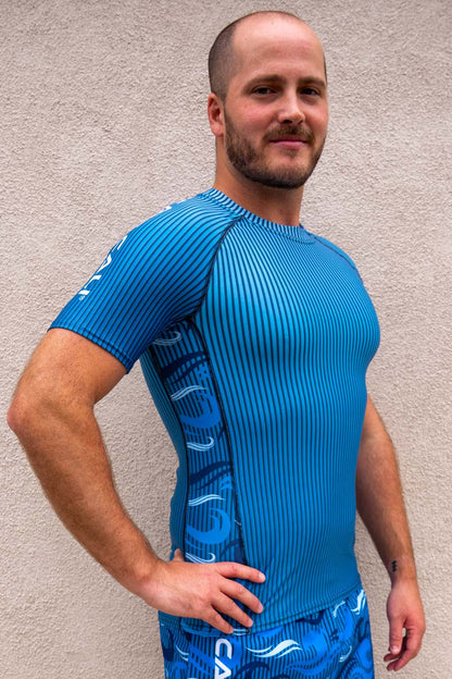 Men's Ocean Camo Short Sleeve Rash Guard