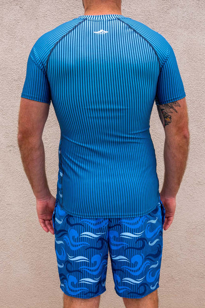 Men's Ocean Camo Short Sleeve Rash Guard