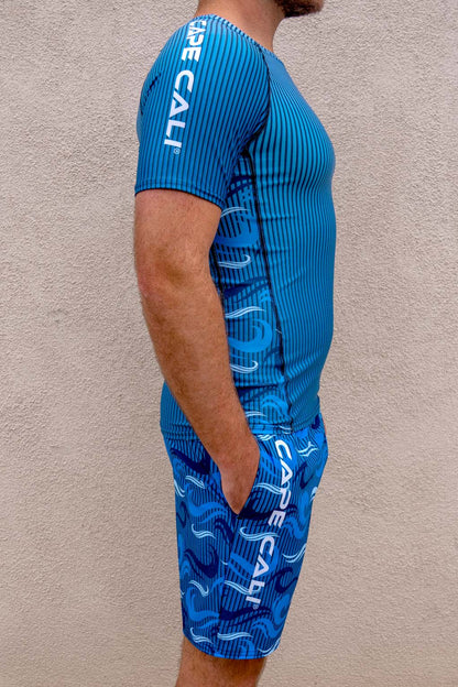 Men's Ocean Camo Short Sleeve Rash Guard