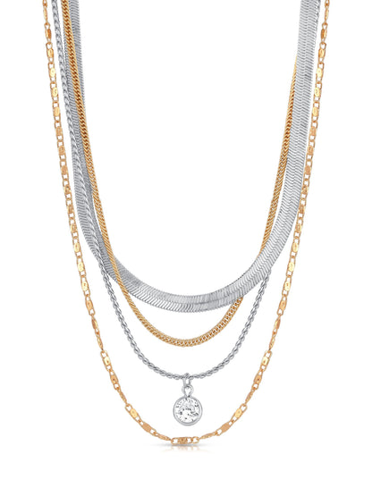 All the Chains Layered Necklace