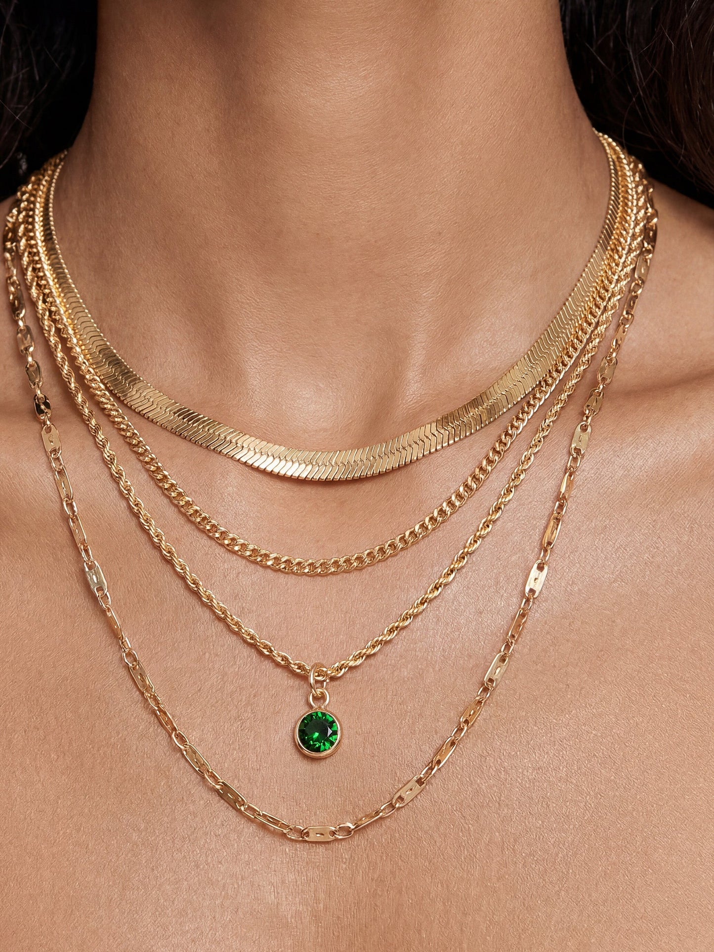 All the Chains Layered Necklace