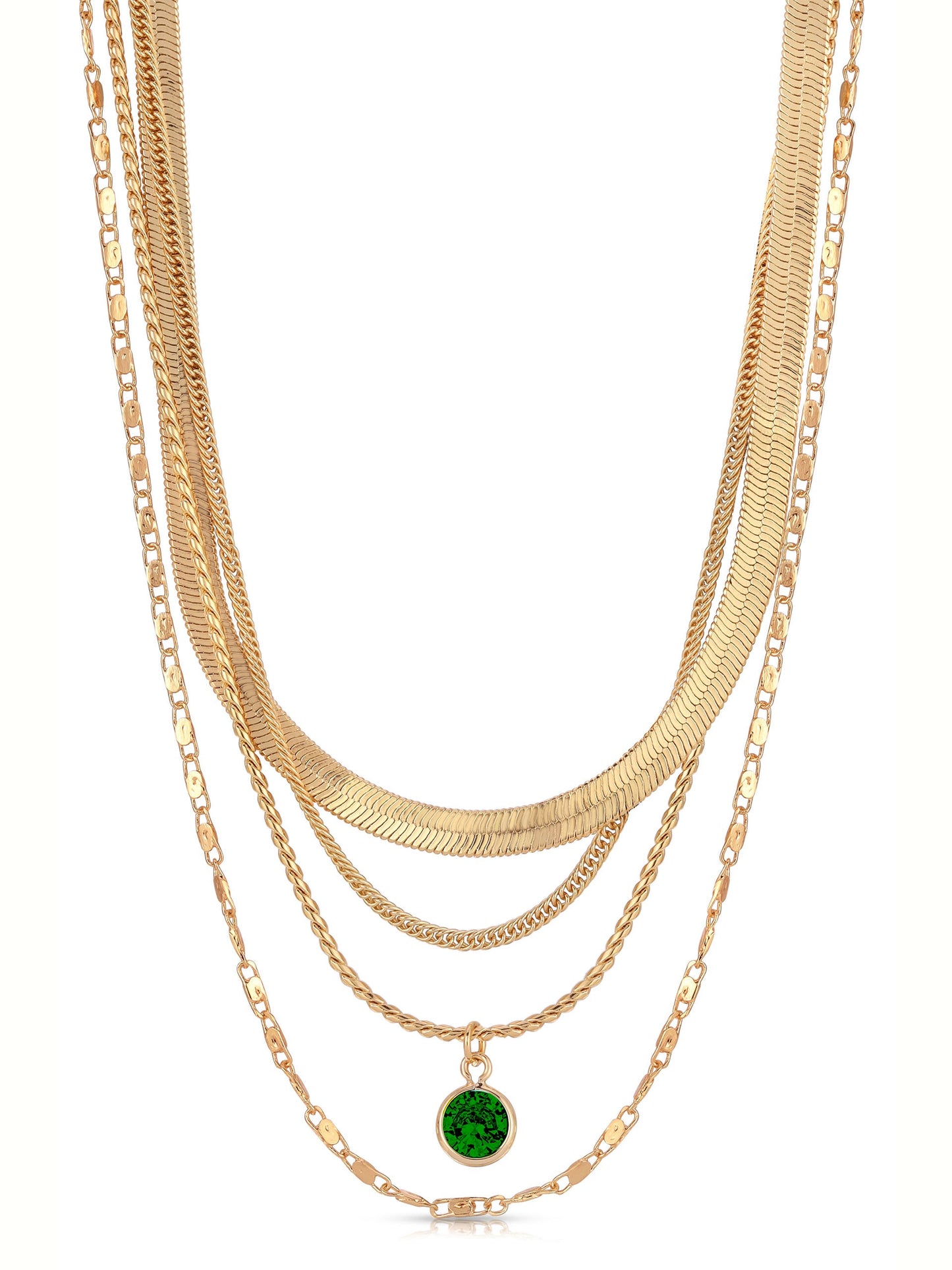 All the Chains Layered Necklace