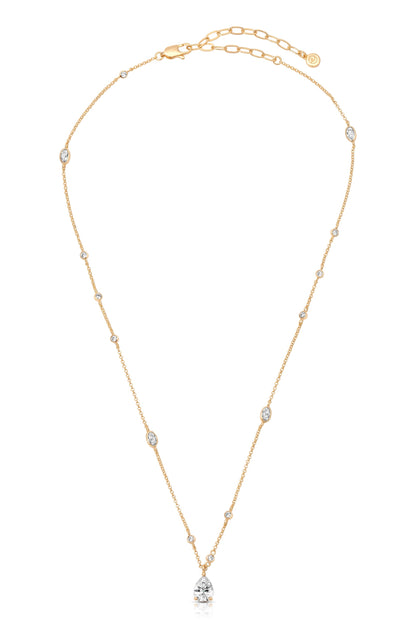 Delicate Crystal Pendant Necklace