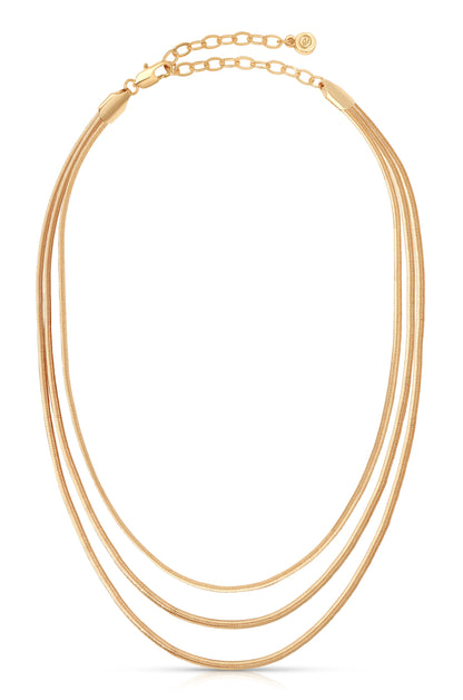 Triple Snake Chain Necklace