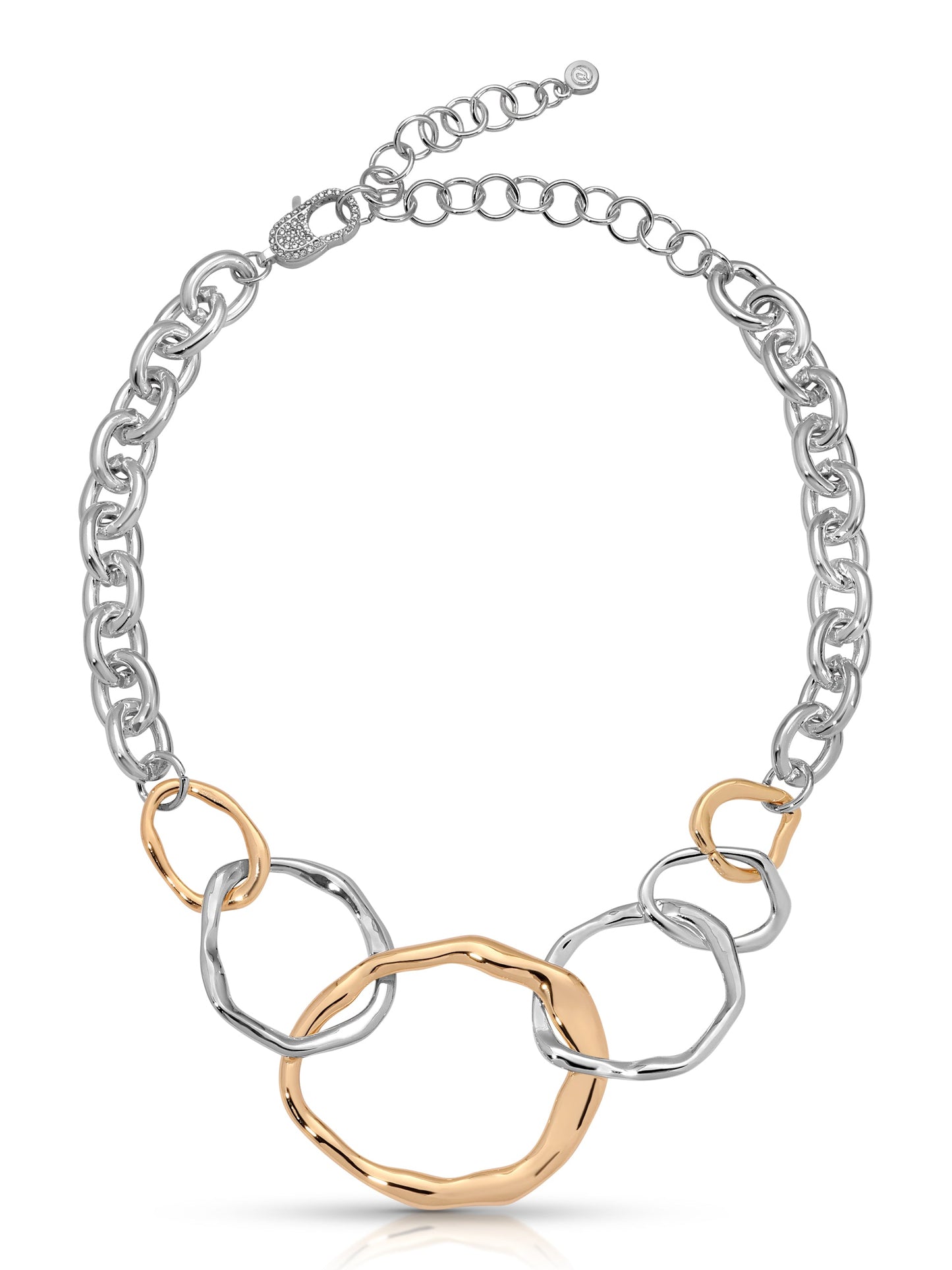 Interlocking Golden Chain Necklace