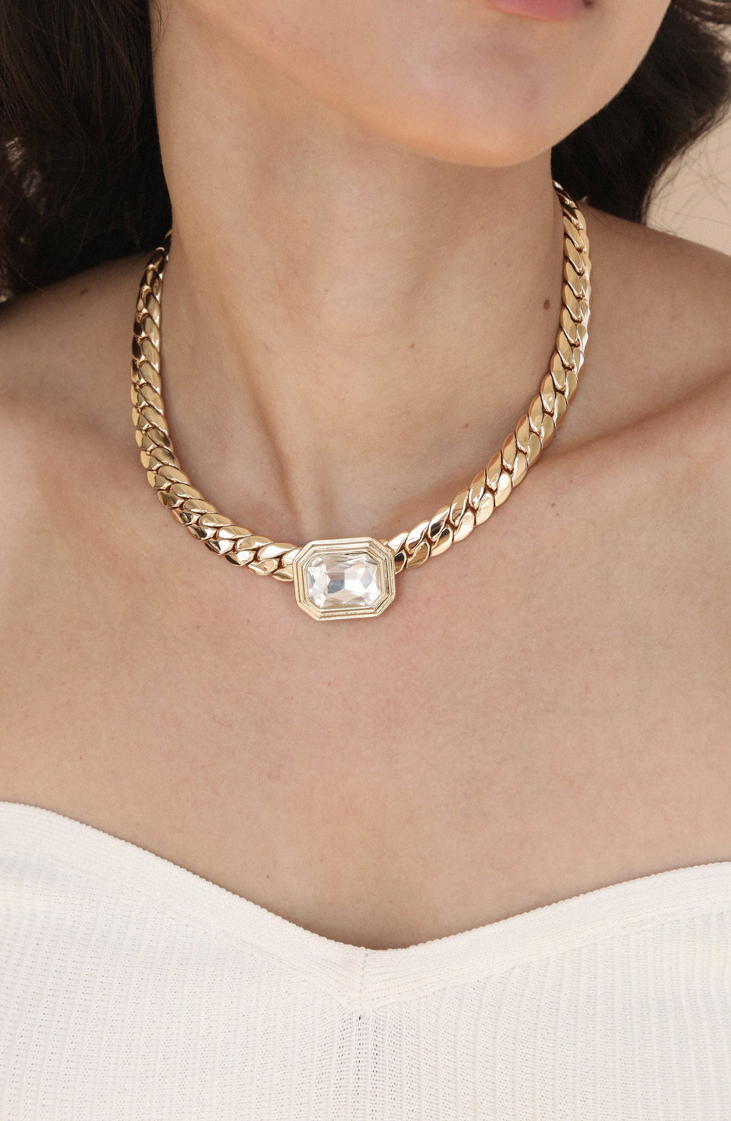 Emerald Deco Necklace