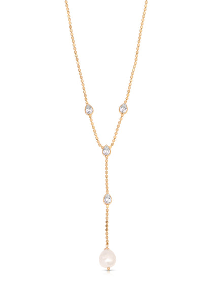 Dripping Crystal Lariat