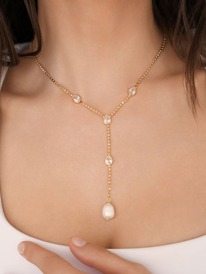 Dripping Crystal Lariat