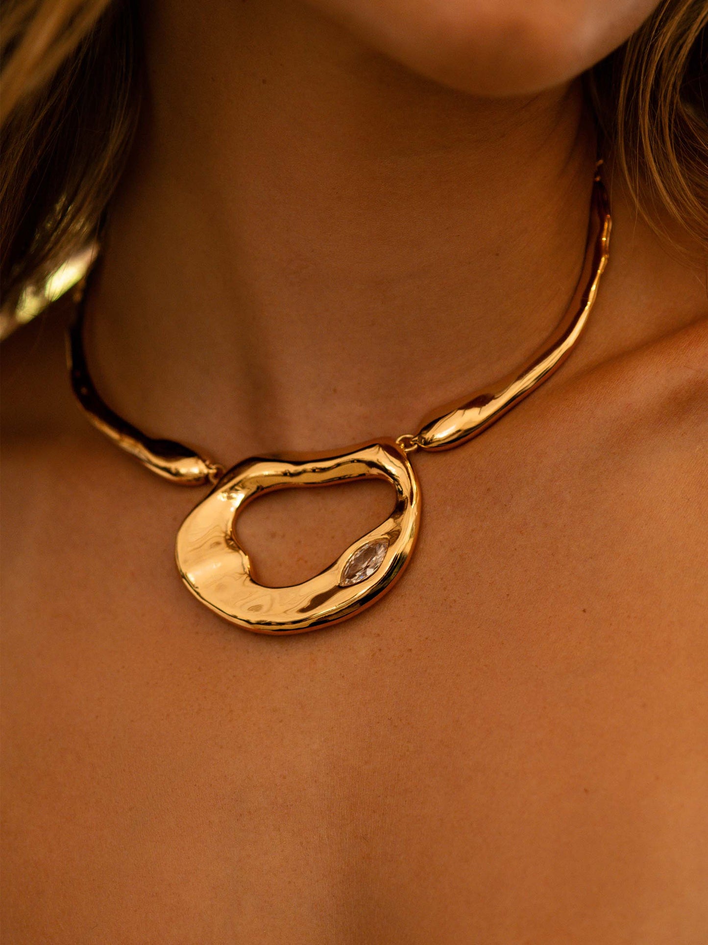 Molten Marquise Necklace