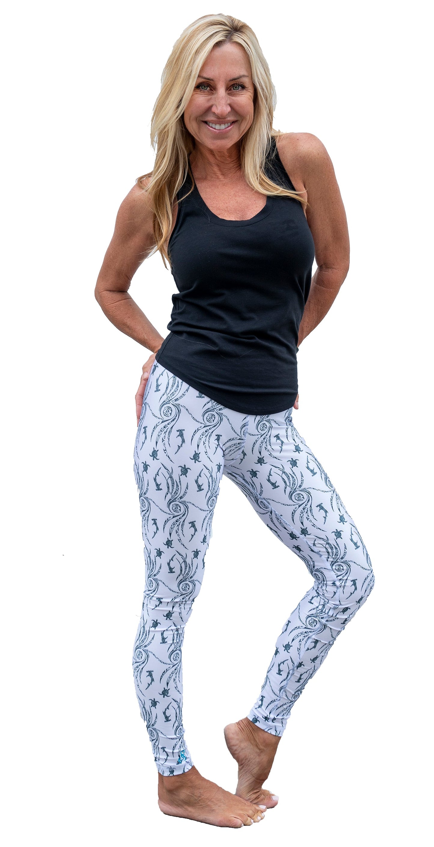 Ocean Currents - Leggings for Land or Sea