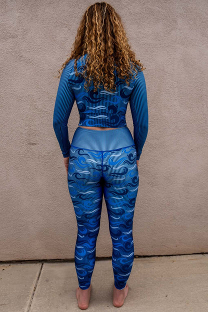 Ocean Camo Yoga & Swim Leggings