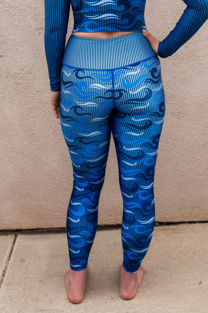 Ocean Camo Yoga & Swim Leggings
