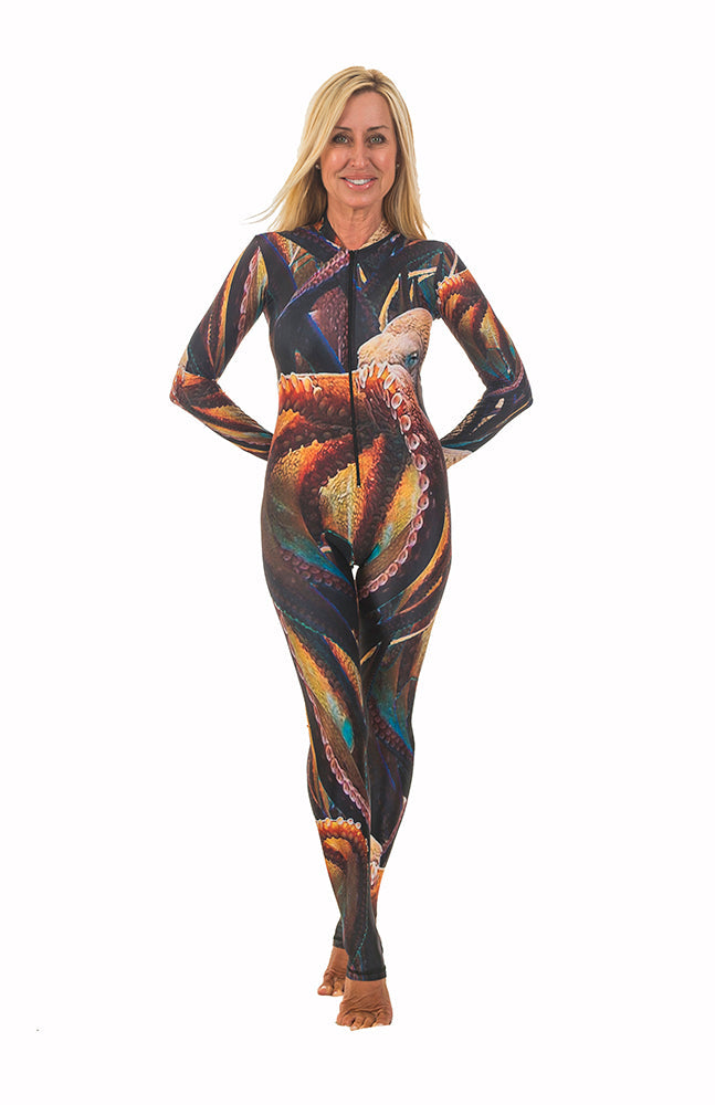 The Kraken - Front Zippered Diveskin (Giant Pacific Octopus)