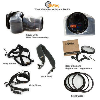 Pro Camera Kit + Dome Lens Port Add On Kit - Universal, Waterproof Camera Housing System