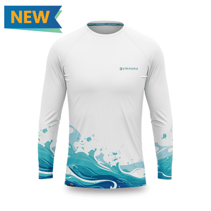 Rash Guard Waves Unisex (White)