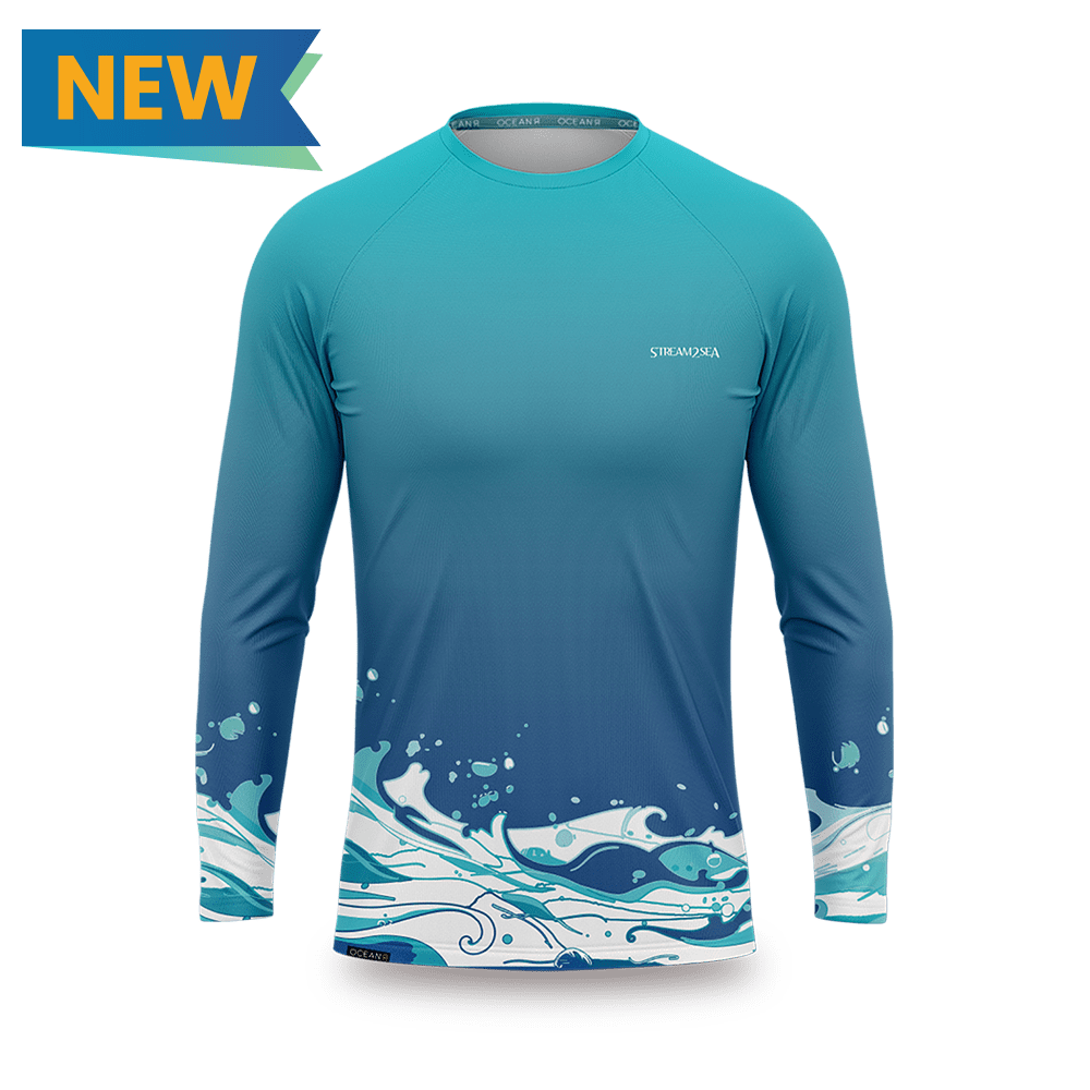 Rash Guard Waves Unisex (Blue)