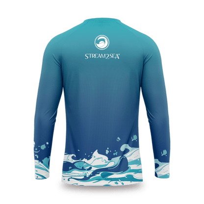 Rash Guard Waves Unisex (Blue)