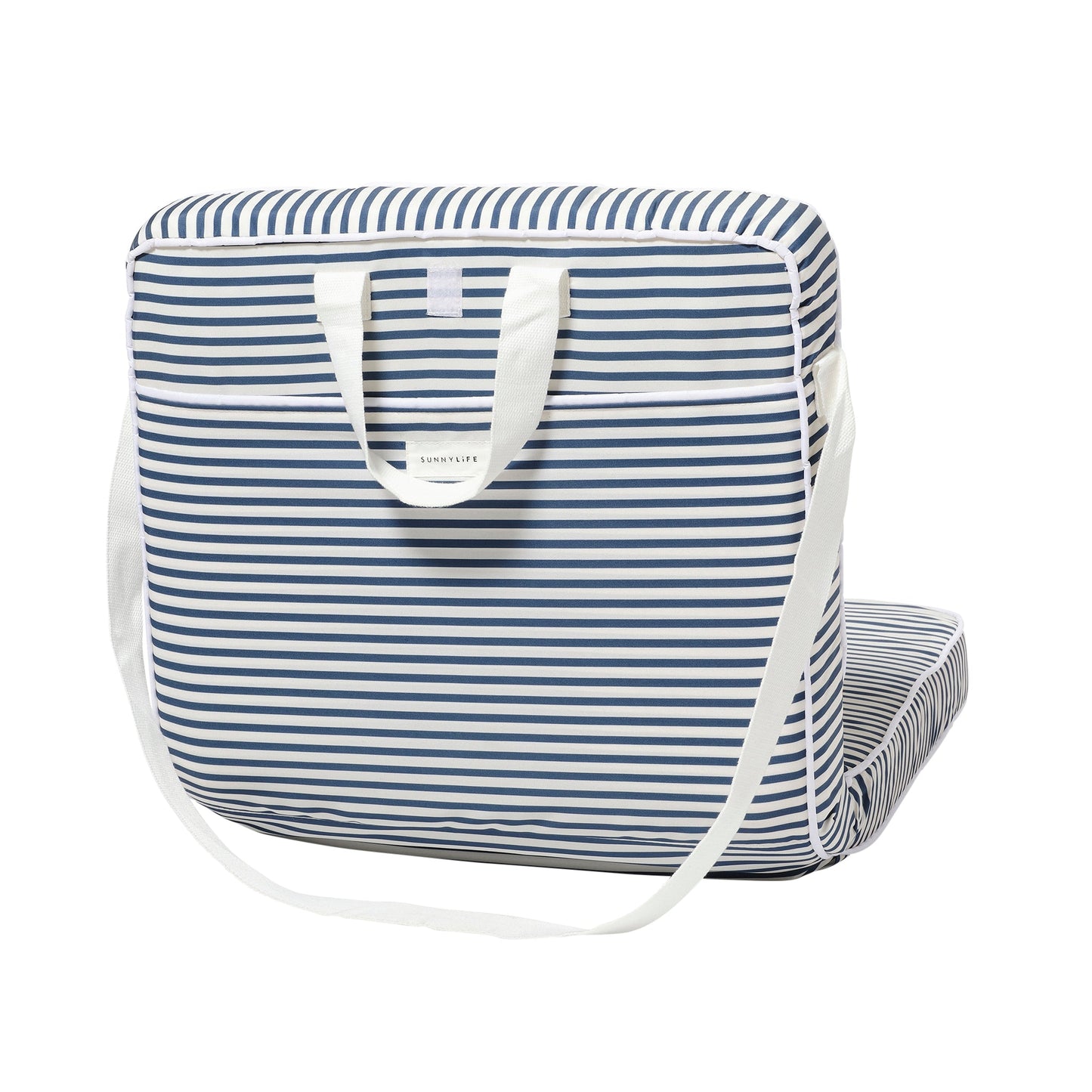 Take Anywhere Folding Chair - Navy Stripe