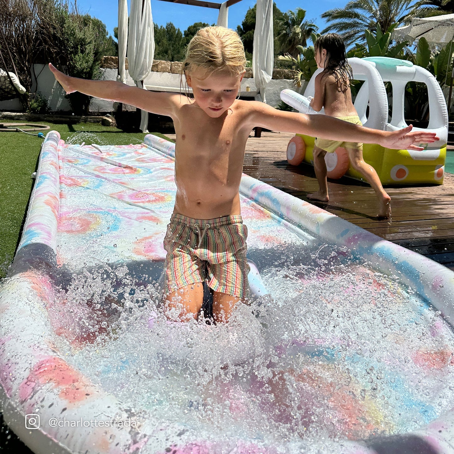 Slip, Slide and Body Board Set - Tie Dye