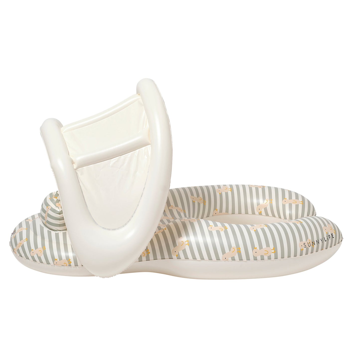 Float Together Baby Seat - Duck Sage Stripe