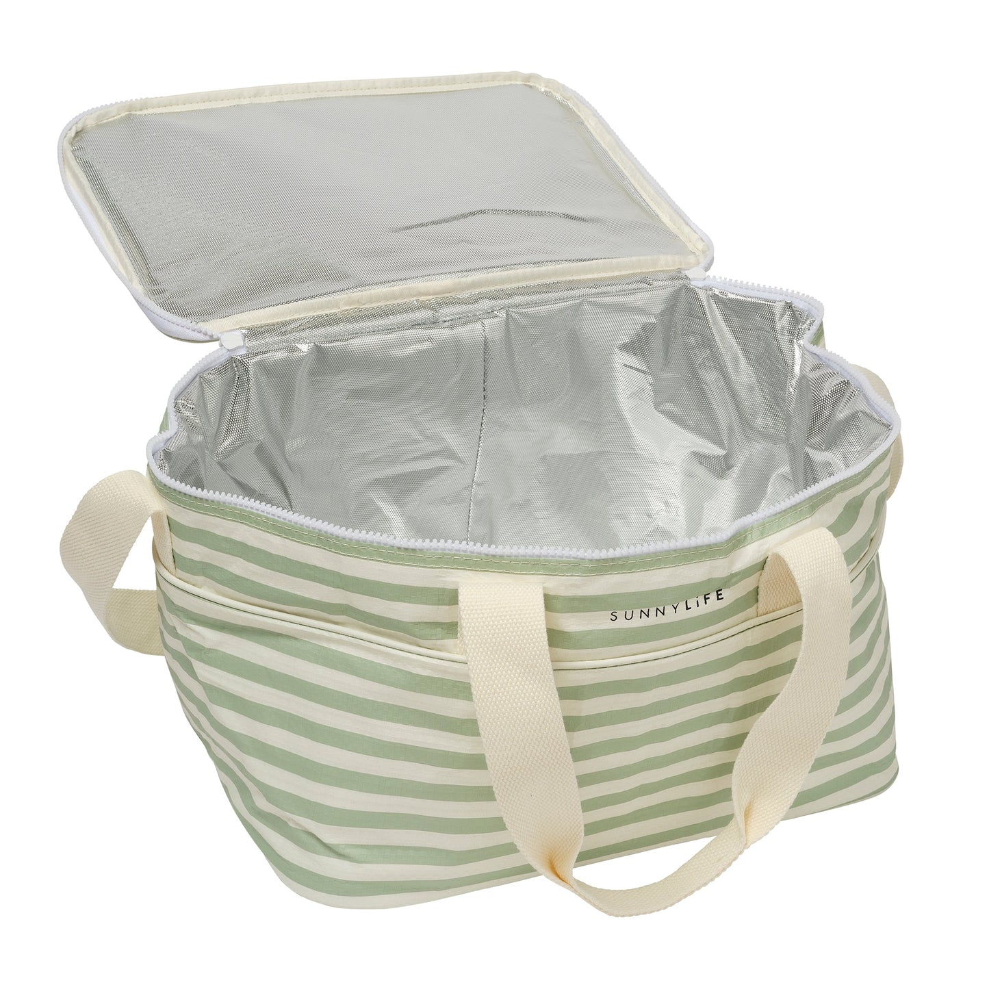 Light Cooler Bag - Sea Sage Stripe