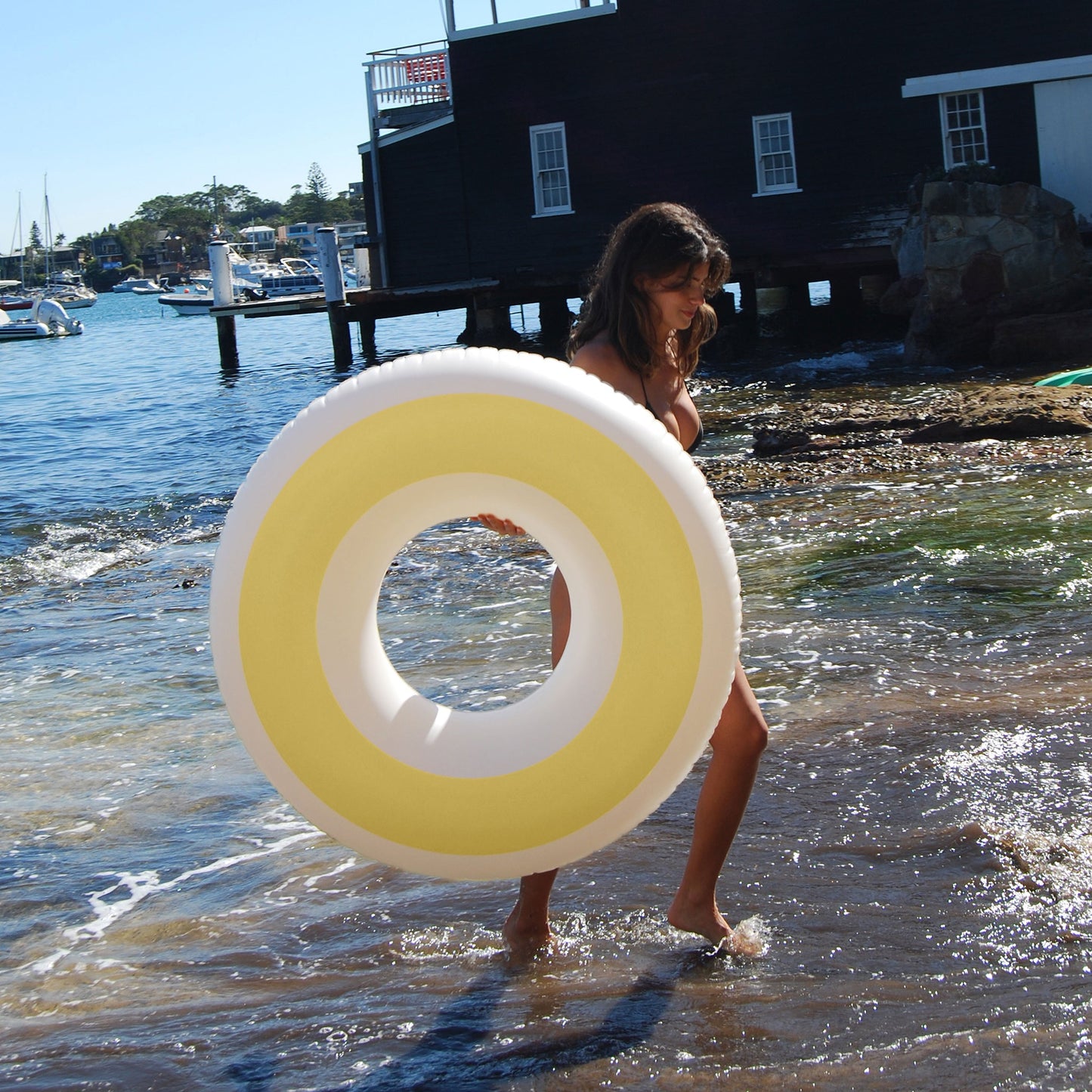 Tube Pool Ring - Butter Cream