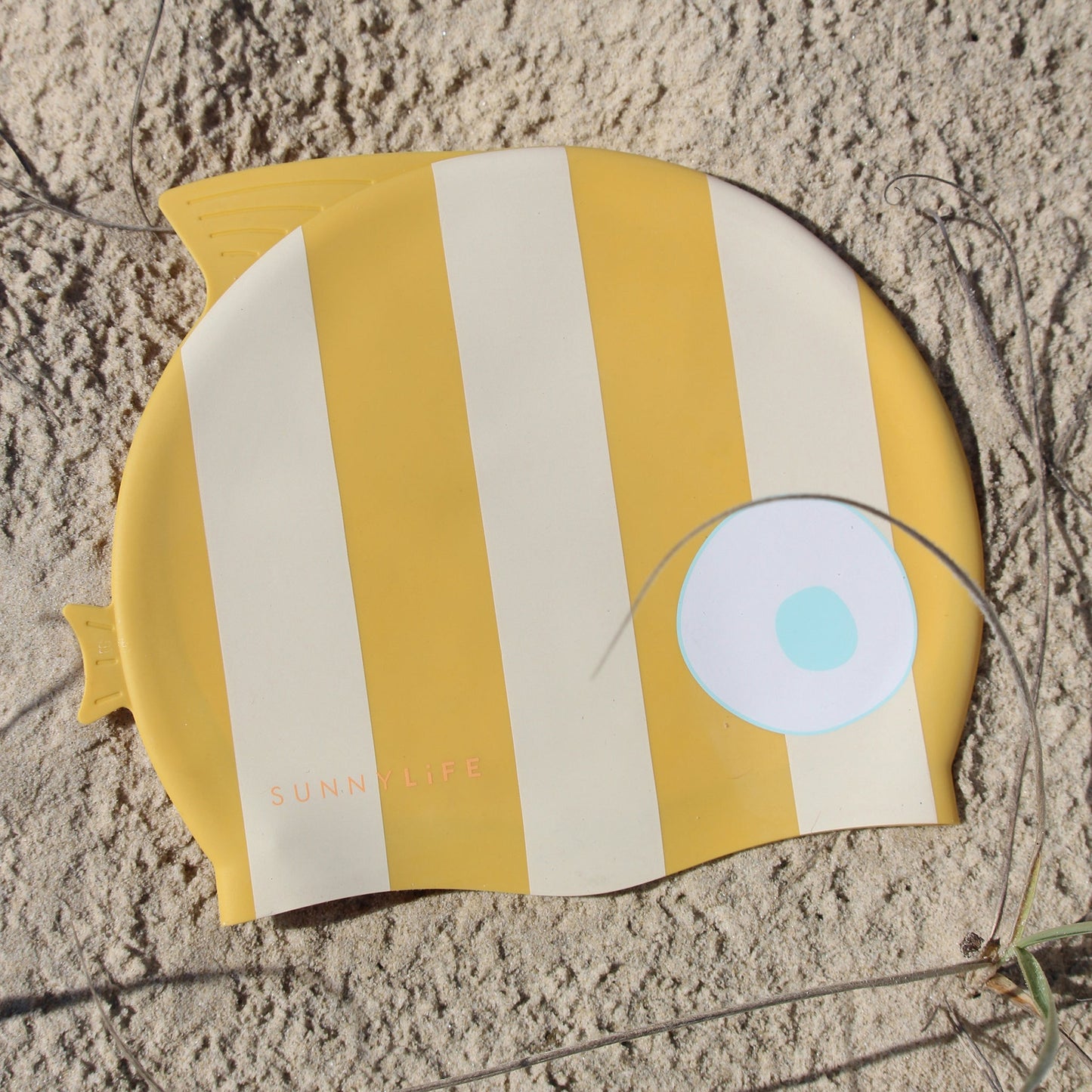 Swimming Cap - Finn the Fish Yellow