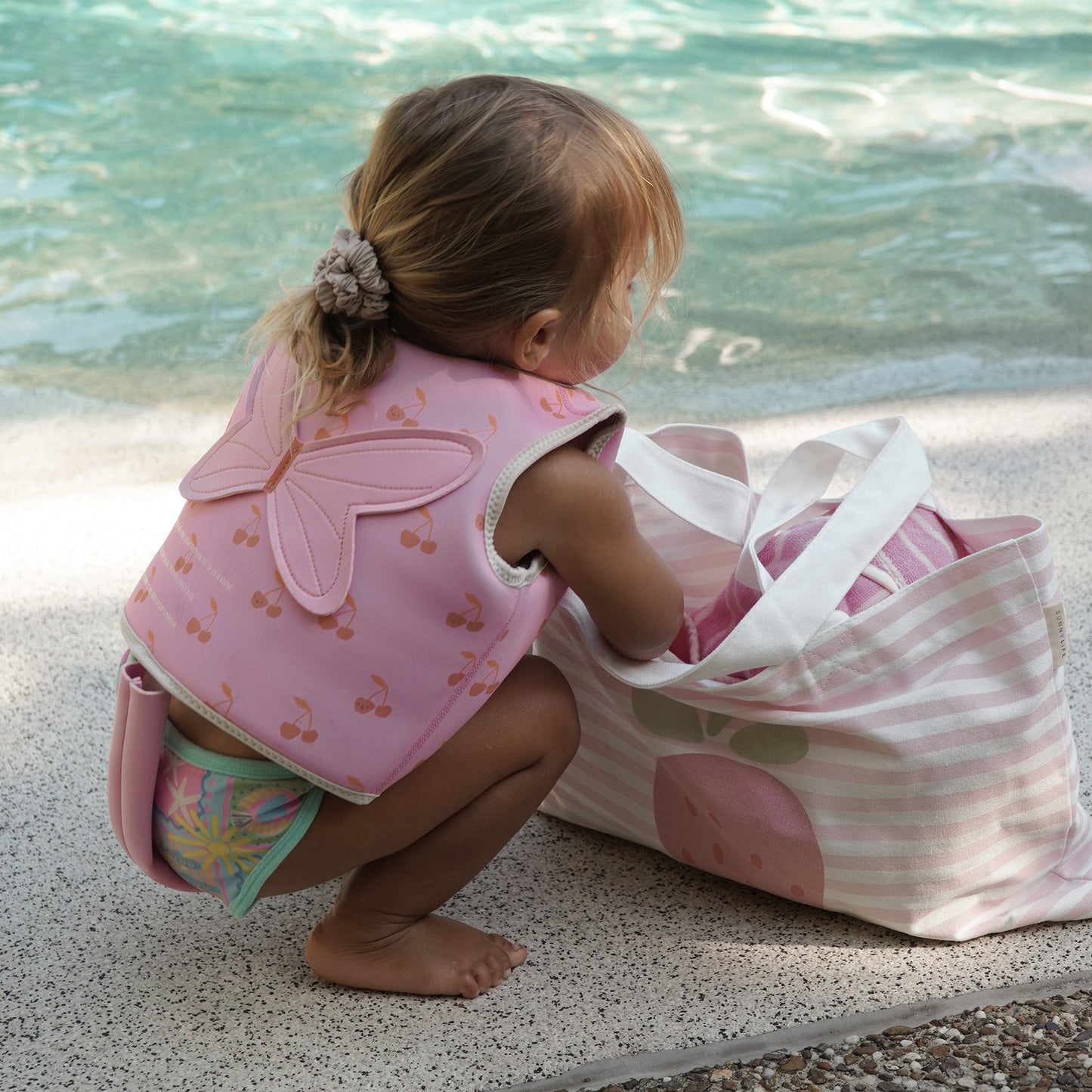 Kids Swim Vest 1-2 - Cotton Candy Pink