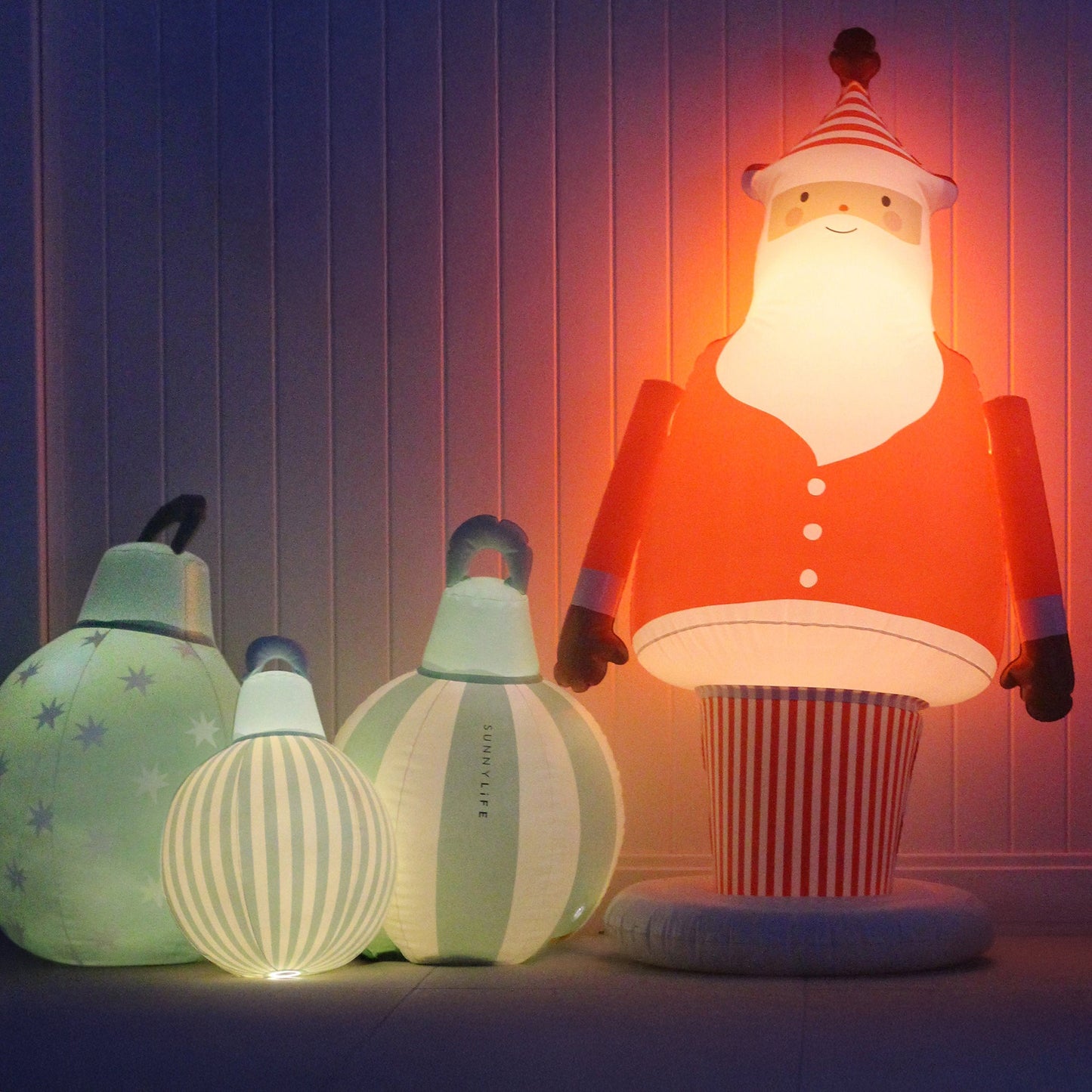 Light Up Inflatable Christmas Standing Santa Character