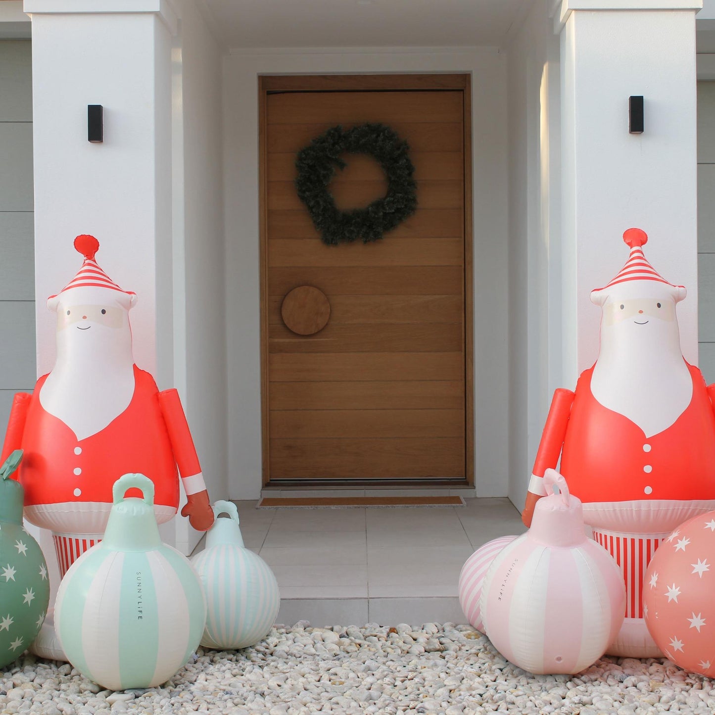 Light Up Inflatable Christmas Standing Santa Character