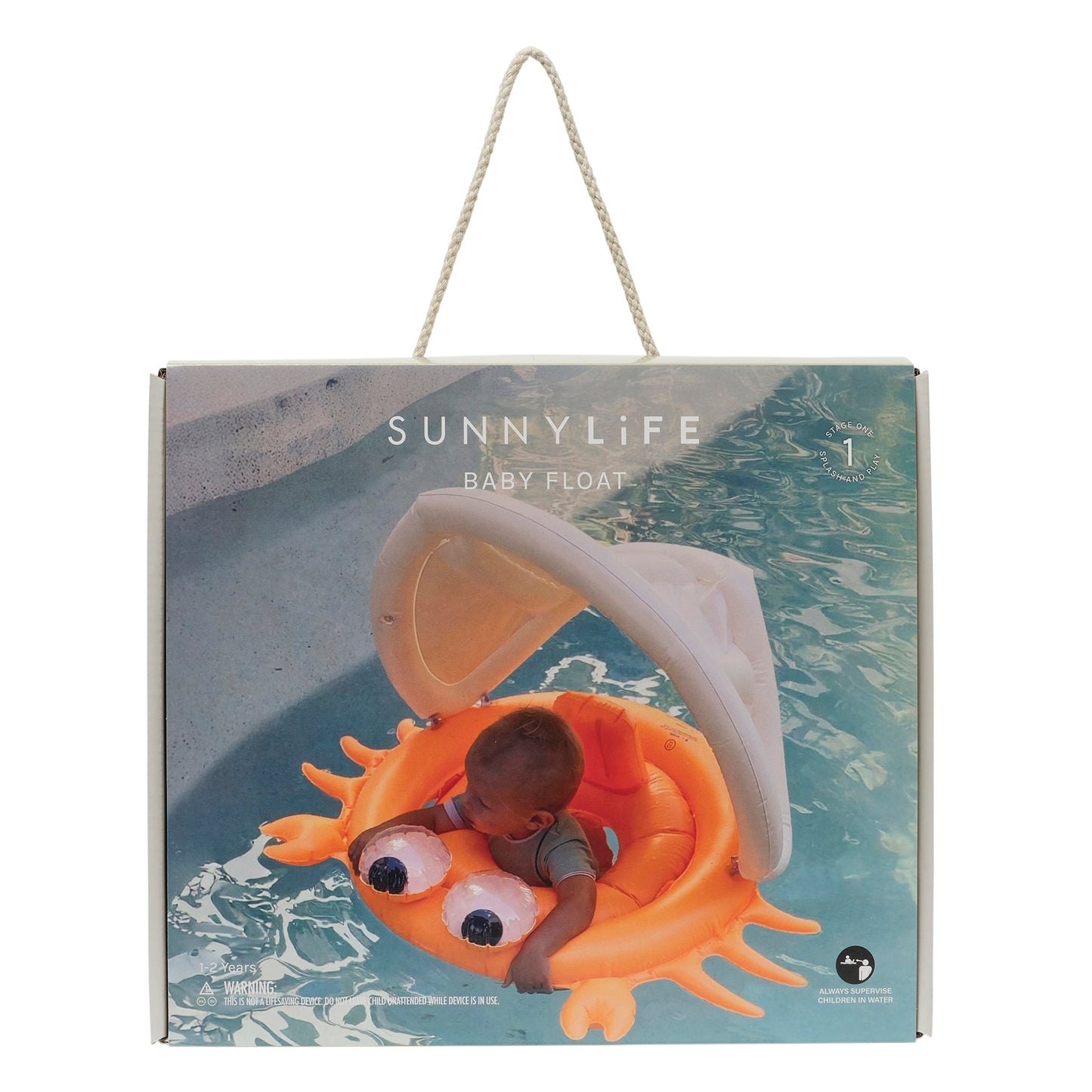 Baby Float - Sonny the Sea Creature Neon Orange
