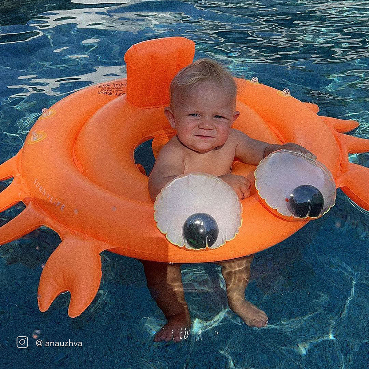 Baby Float - Sonny the Sea Creature Neon Orange
